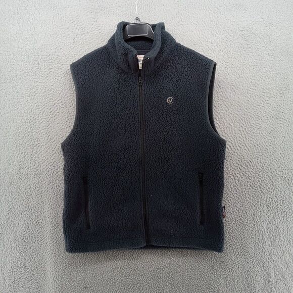 Champion X Todd Snyder Jacket Mens XL Navy Blue High Pile Sherpa Fleece Zip Vest - Picture 1 of 9